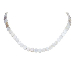 Colier Ylsa cu margele decorative albe