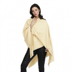 Poncho Davos, Crem, 160x120 cm