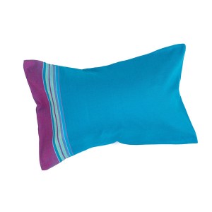 Perna gonflabila de plaja Santorini Simone et Georges cu husa din bumbac 26x40cm