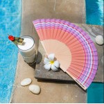 Simone et Georges Evantai pliabil din bumbac si lemn, 23x3cm, Carnac