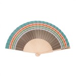 Simone et Georges Evantai pliabil din bumbac si lemn, 23x3cm, Nomad