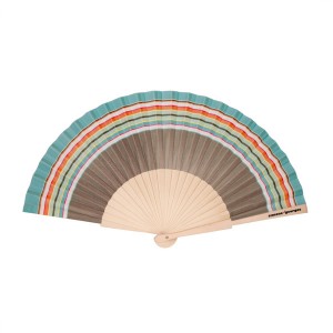 Evantai Nomad Simone et Georges bumbac si lemn 23x3cm