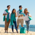 Simone et Georges Evantai pliabil din bumbac si lemn, 23x3cm, Martin