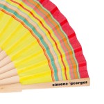Simone et Georges Evantai pliabil din bumbac si lemn, 23x3cm, Barthelemy
