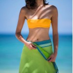 Simone et Georges Prosop de plaja cu material dublu si buzunar, 165x95 cm, Ile de Re