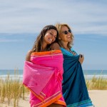 Simone et Georges Prosop de plaja cu material dublu si buzunar, 165x95 cm, Diani