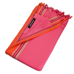 Prosop de plaja Kikoy Diani Simone et Georges 2 in 1 cu buzunar 165x95cm 