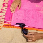 Simone et Georges Prosop de plaja cu material dublu si buzunar, 165x95 cm, Diani