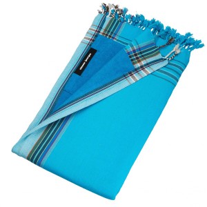 Prosop de plaja Kikoy Cap Ferret Simone et Georges 2 in 1 cu buzunar 165x95cm 