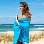 Simone et Georges Prosop de plaja cu material dublu si buzunar, 165x95 cm, Cap Ferret