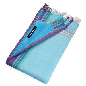 Prosop de plaja Kikoy Tiwi Simone et Georges cu material dublu si buzunar 165x95 cm 