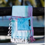 Simone et Georges Prosop de plaja cu material dublu si buzunar, 165x95 cm, Tiwi