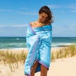 Simone et Georges Prosop de plaja cu material dublu si buzunar, 165x95 cm, Tiwi