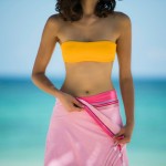 Simone et Georges Prosop de plaja cu material dublu si buzunar, 165x95, Nyali