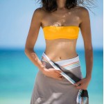 Simone et Georges Prosop de plaja cu material dublu si buzunar, 165x95 cm, Nomad