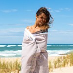 Simone et Georges Prosop de plaja cu material dublu si buzunar, 165x95 cm, Nomad