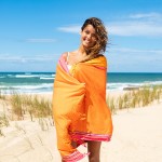 Simone et Georges Prosop de plaja cu material dublu si buzunar, 165x95 cm, Macouba