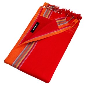 Prosop de plaja Kikoy Carbet cu Simone et Georges 2 in 1 cu buzunar 165x95cm 