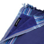 Simone et Georges Prosop de plaja cu material dublu si buzunar, 165x95 cm, Marin