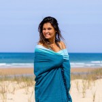 Simone et Georges Prosop de plaja cu material dublu si buzunar, 165x95 cm, Cuba