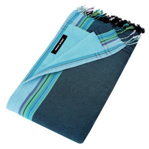 Prosop de plaja Kikoy Cuba Simone et Georges 2 in 1 cu buzunar 165x95cm