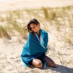 Simone et Georges Prosop de plaja cu material dublu si buzunar, 165x95 cm, Cuba