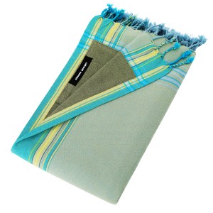 Prosop de plaja Kikoy Maldive Simone et Georges cu material dublu si buzunar 165x95cm 