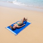 Simone et Georges Prosop de plaja cu material dublu si buzunar, 165x95 cm, Mykonos