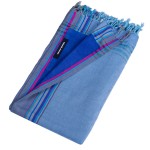 Simone et Georges Prosop de plaja cu material dublu si buzunar, 165x95 cm, Mykonos