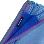 Simone et Georges Prosop de plaja cu material dublu si buzunar, 165x95 cm, Mykonos