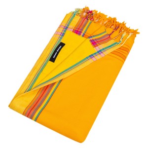 Prosop de plaja Kikoy Majorque Simone et Georges cu material dublu si buzunar 165x95cm  