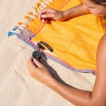 Simone et Georges Prosop de plaja cu material dublu si buzunar, 165x95 cm, Hawaï