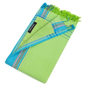 Prosop de plaja Kikoy Bahamas Simone et Georges 2 in 1 cu buzunar 165x95cm