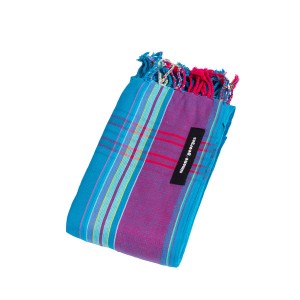 Pareo pentru plaja Santorini Simone et Georges bumbac Kikoy 165x100 cm