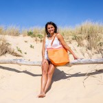 Simone et Georges Geanta bumbac pentru plaja, 44x54x22cm, Tahiti