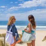 Simone et Georges Geanta bumbac pentru plaja, 44x54x22cm, Maldives