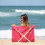 Simone et Georges Scaun pliant tip sezlong, 140x70cm, Rose Cerise