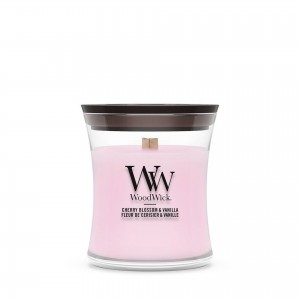 Lumanare Parfumata Borcan Mic Cherry Blossom & Vanilla, WoodWick®
