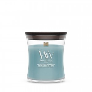 Lumanare Parfumata Borcan Mic Cedarwood & Ocean Moss, WoodWick®