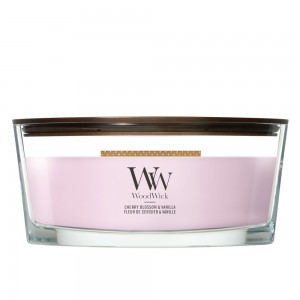 Lumanare Parfumata Ellipse Cherry Blossom & Vanilla, WoodWick® 