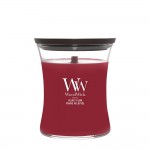 Lumanare Parfumata Borcan Mediu Velvet Plum, WoodWick® Lumanare Parfumata Borcan Mediu Velvet Plum, WoodWick®