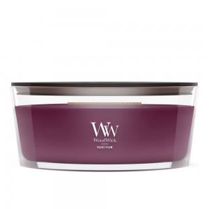 Lumanare Parfumata Ellipse Velvet Plum, WoodWick® 