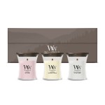 Set Cadou 3 Lumanari Borcan Mini "Floral Blooming", Woodwick Set Cadou 3 Lumanari Borcan Mini "Floral Blooming", Woodwick