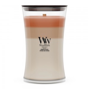 Lumanare Parfumata Borcan Mare Trilogy Hearth Spice, WoodWick®