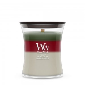 Lumanare Parfumata Borcan Mediu Trilogy Holiday Garland, WoodWick®