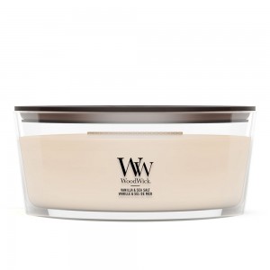 Lumanare Parfumata Ellipse Vanilla & Sea Salt, WoodWick® 