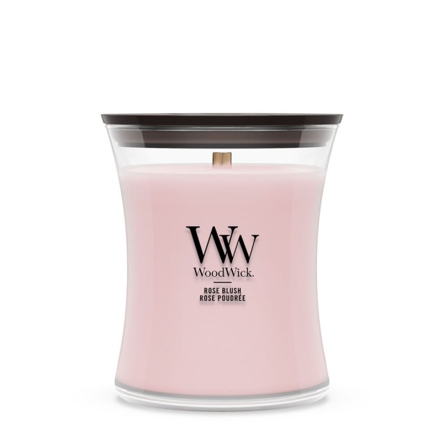 Lumanare Parfumata Borcan Mediu Rose Blush, WoodWick® Lumanare Parfumata Borcan Mediu Rose Blush, WoodWick®