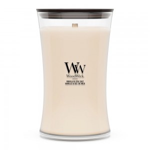 Lumanare Parfumata Borcan Mare Vanilla & Sea Salt, WoodWick®