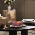 Lumanare Parfumata Ellipse Dark Cherry, WoodWick® Lumanare Parfumata Ellipse Dark Cherry, WoodWick®
