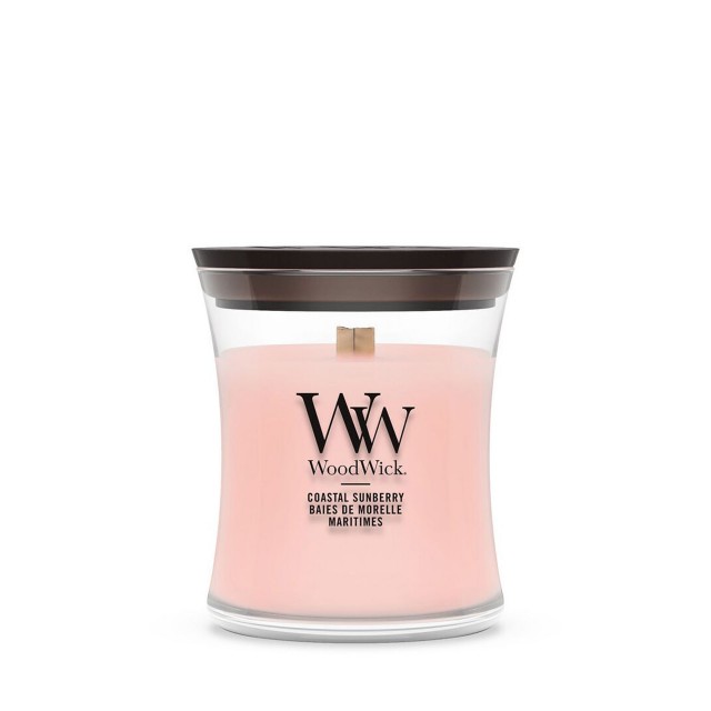 Lumanare Parfumata Borcan Mic Coastal Sunberry, WoodWick® Lumanare Parfumata Borcan Mic Coastal Sunberry, WoodWick®
